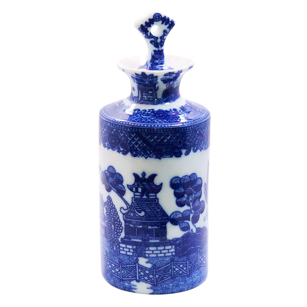 Blue Willow Perfume Bottle - 6 Height