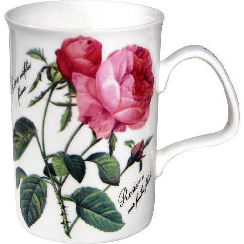 English Rose Mug Fine Bone China in Redoute Roses