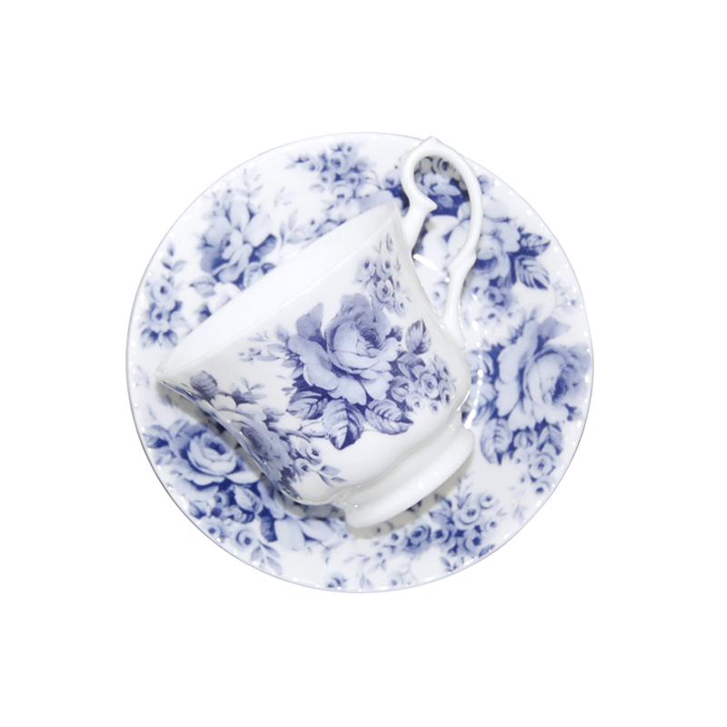 English Chinz in Blue, Cup and Saucer Set, photo-1