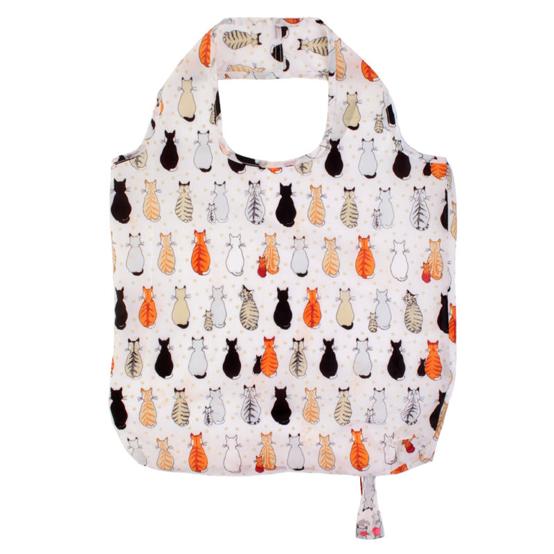 Cats in Waiting, Roll-Up Tote Bag