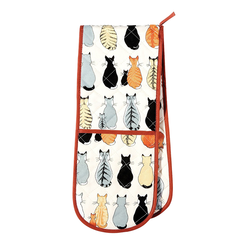 Cats in Waiting Double Oven Mitt