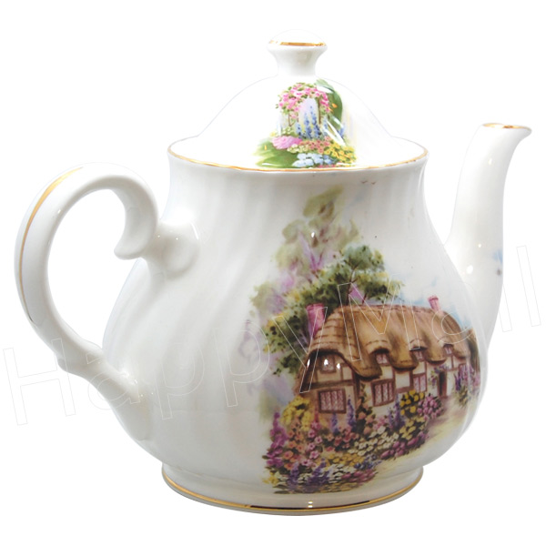 English Cottage Bone China Teapot - 6 Cup, photo-1
