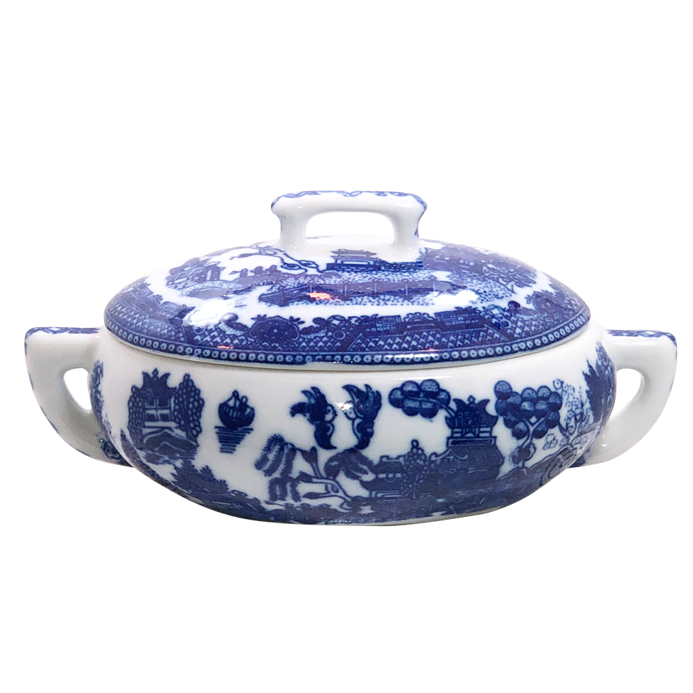 Mini Blue Willow Tureen with Cover, 5.5L