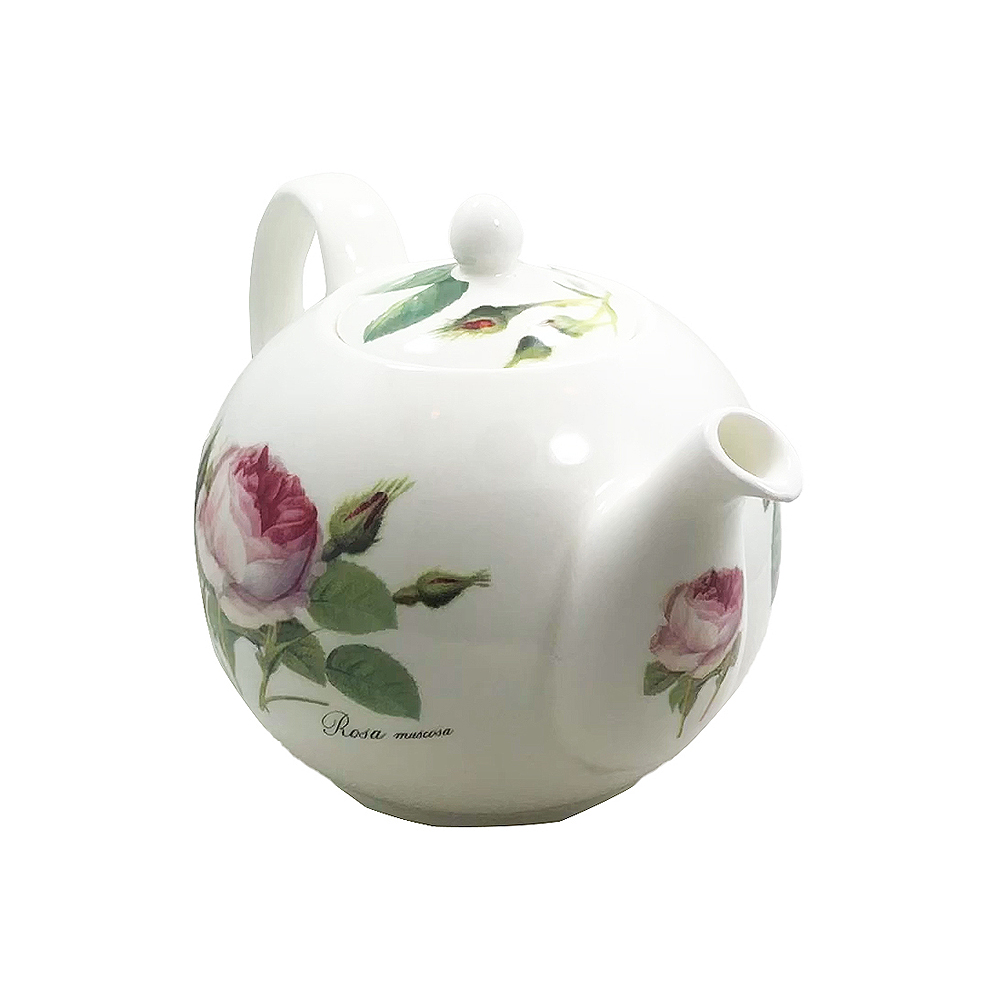 Redoute Rose Fine Bone China Teapot - 2 Cup, photo-1