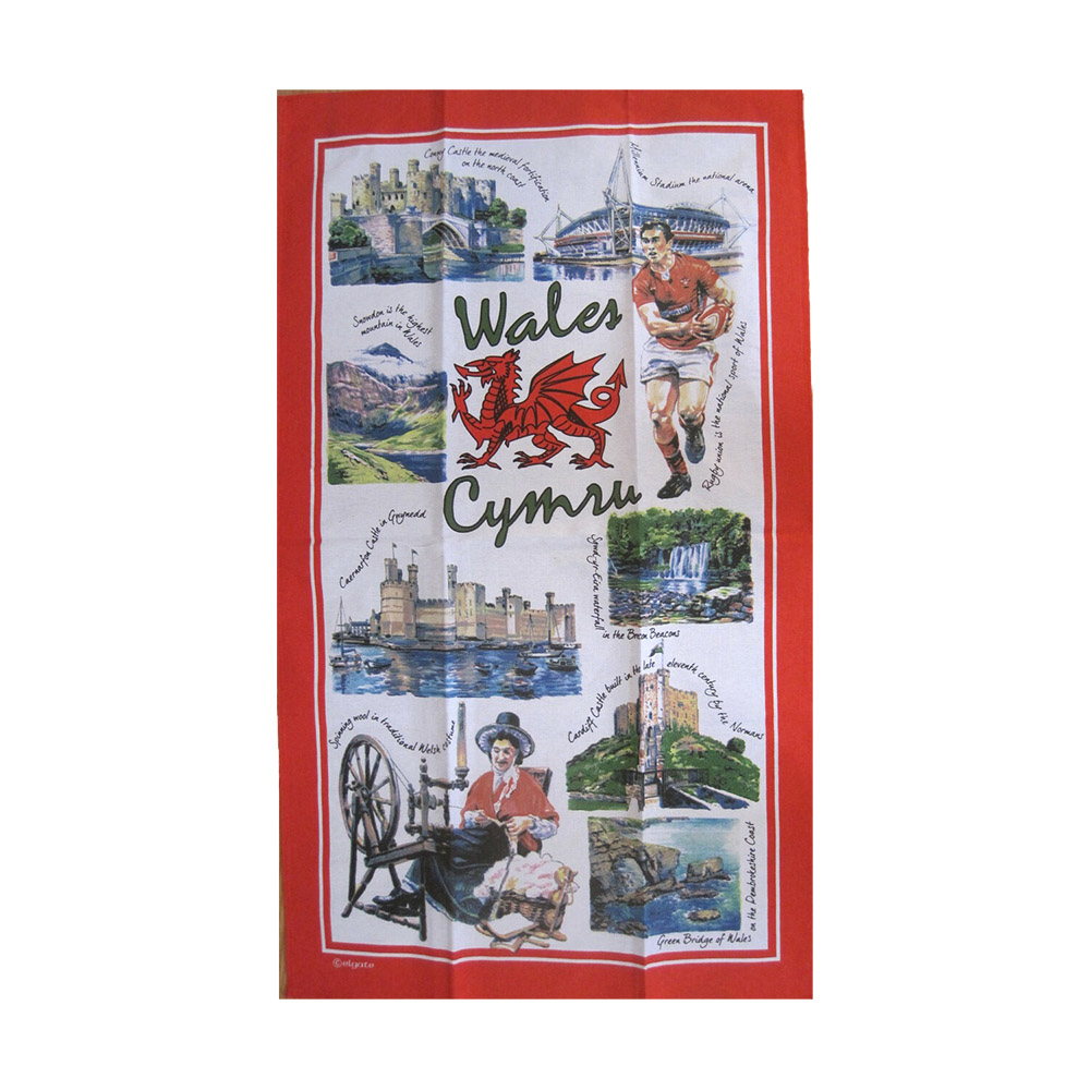 Iconic Wales Tea Towel Tea Towel
