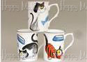Crafty Cats - Set of 3 Bone China Mugs