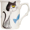 Crafty Cat Bone China Mug