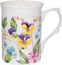 Floral Day Mug - Yellow/Purple Duet Viola Flower