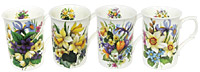Spring Garden - Set of 4 Bone China Mugs
