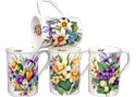 Spring Garden Set of 4, Bone China Mugs
