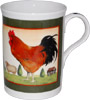 Roosters, Animal Bone China Mug