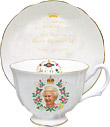 Queens Diamond Jubilee Tea Cup & Saucer Set