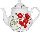 Romantic Rose Bone China Teapot - 6 Cup