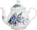 Forget-Me-Not Bone China Teapot - 4 Cup