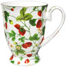 Strawberry Swirl Footed Bone China Mug