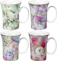 Popular Chintz Bone China Mugs - Set of 4