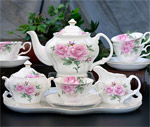 Rose Bouquet Tea Set - Gracie Bone China