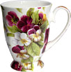 Viola Swirl Footed Bone China Mug