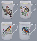 Assorted Bird Mugs - Set of 4