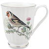Red Bird Mug - Swirl & Footed
