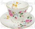 Duchess English Rose Cup and Saucer Set - Spring Roses