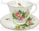 Duchess English Rose Cup and Saucer Set - Summer Roses