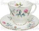 Duchess English Rose Cup and Saucer Set - Morning Roses