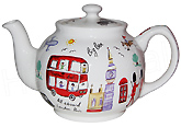 Sadler Teapot, London Travel 6-Cup