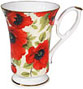 Poppy Flower Chintz - Fine Bone China Mug