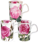 Les Roses Fine Bone China Mug Set