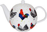 Rooster Bone China Teapot - 6 Cup
