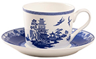 Blue Willow Cup and Saucer Set