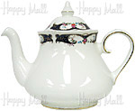 David Michael China, Cobalt Blue Border Teapot, 6-cup