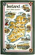 Irish Map, Tea Towel