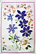 Clematis(Linen Blend), Tea Towel
