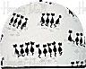 Tea Cozy, Black & White Cat Tales