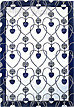 Voysey Hearts, Tea Towel