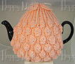 Knitted Tea Cozy, Orange, Large 6-8 Cup