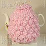 Knitted Tea Cozy, Pink, Large 6-8 Cup