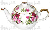 Hudson & Middleton, Summertime Rose 6-Cup Teapot