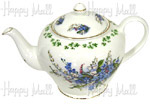 Best China, Shamrock & Forget-me-nots, 4-Cup Teapot