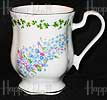 Westminister Mug - Shamrock & Forget-me-nots, Bone China Mug