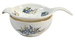 Lane End Tea Strainer and Bowl, Forget-me-Not