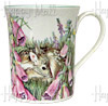 Waiting for Mother, Deer and Fawn, Bone China Mug