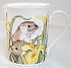 Waiting for Mother, Otters, Bone China Mug