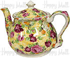 Royal Victorian Chintz, 4-Cup Teapot - Sevilla Chintz