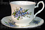 David Michael China, Cups and Saucers, Forget-Me-Not