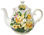 David Michael China, Spring Flowers 6-Cup Teapot