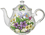 David Michael China, Spring Flowers 6-Cup Teapot