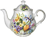 David Michael China, Spring Flowers 6-Cup Teapot